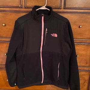 Black and Pink The North Face Fleece Jacket